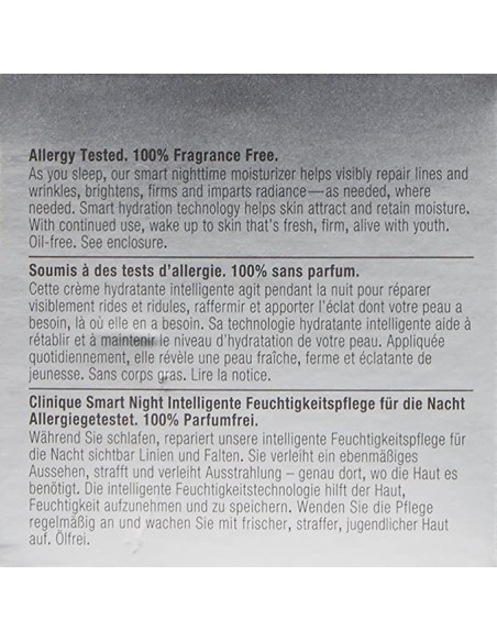 Mejor Precio en CLINIQUE 66747 Clinique smart night custom repair moisturizer piel seca a muy seca 50ml