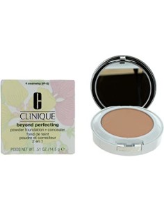 CLINIQUE Beyond Perfecting Powder Foundation + Concealer 14,5g - 04 Creamwhip | Base de Maquillaje en Polvo  
