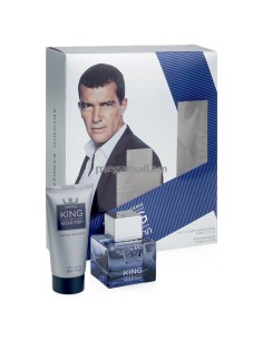 Ofertón ANTONIO BANDERAS  Antonio banderas king of seduction gift set 50ml edt + 50ml aftershave balm 2
