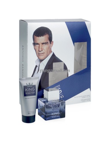 Ofertón ANTONIO BANDERAS  Antonio banderas king of seduction gift set 50ml edt + 50ml aftershave balm