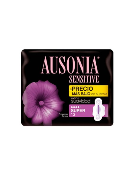 Comprar AUSONIA SENSITIVE compresas normal alas 12 uds.