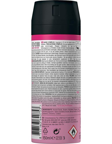 AXE Anarchy For Her Desodorante Bodyspray 150 ml - Kiwiku