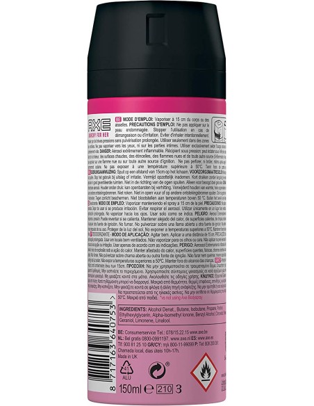 AXE Anarchy For Her Desodorante Bodyspray 150 ml - Kiwiku