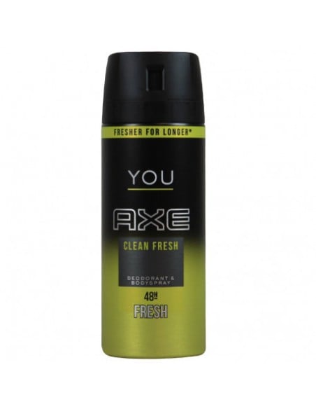 Desodorante AXE You Clean Fresh Spray Para Hombre 150 ml - Kiwiku