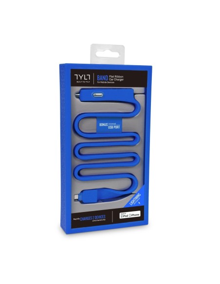 Tylt Band - Cargador de coche para Apple iPhone 5/5s, iPad mini, iPad (Lightning + cable USB) azul - Electrónica - Kiwiku.com