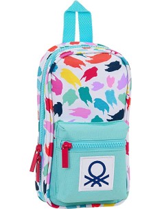 Plumier Mochila Benetton Painting Multicolor 33 piezas