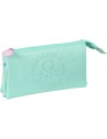 Estuche Escolar Benetton World Menta
