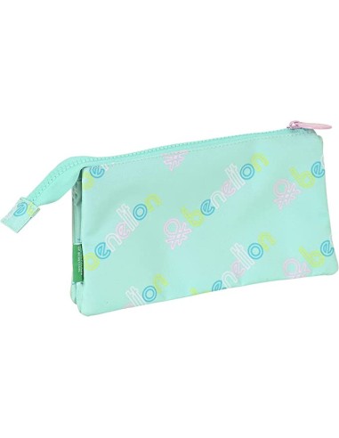 Oportunidad Benetton S4305641 Estuche escolar benetton world menta