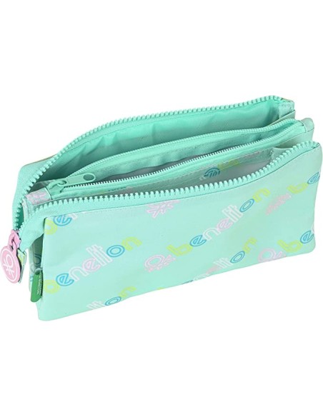 Oportunidad Benetton S4305641 Estuche escolar benetton world menta
