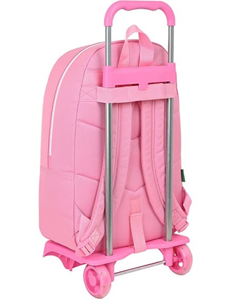 portunidad Benetton S4305654 Mochila escolar con ruedas benetton flamingo pink rosa