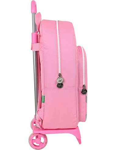 portunidad Benetton S4305654 Mochila escolar con ruedas benetton flamingo pink rosa