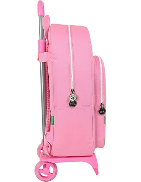 portunidad Benetton S4305654 Mochila escolar con ruedas benetton flamingo pink rosa
