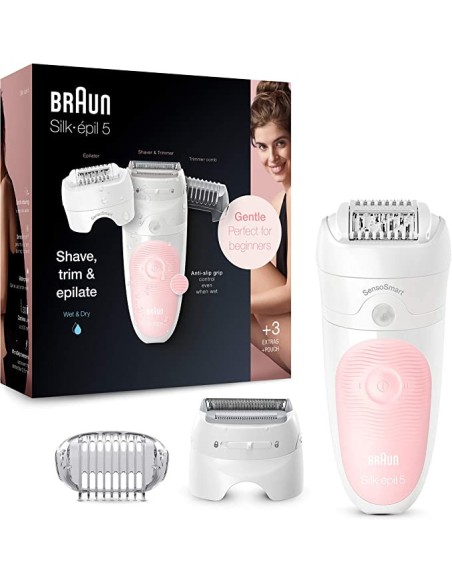 Oportunidad Braun Silk-épil 5 Depiladora Mujer 3 en 1 con Tecnología Micro-Grip.