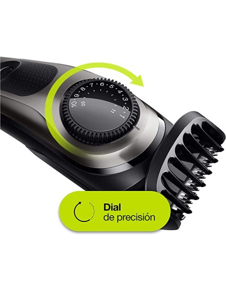 Braun  Recortadora de barba braun bt7240 39 ajustes de 0.5 a 20mm  inalambrica recargable