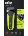 Braun Series 3 Afeitadora Eléctrica 300S negro/verde