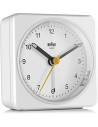 Braun Reloj Despertador de Cuarzo Analógico Bc03w Blanco Con Alarma Crescendo