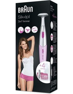 Mejor Precio en Braun FG1100 ROSA Recortadora braun silk-epil 3 en 1 fg1100 rosa - cabezal alta precisiÓn - cabezal fino - 2 pei 2