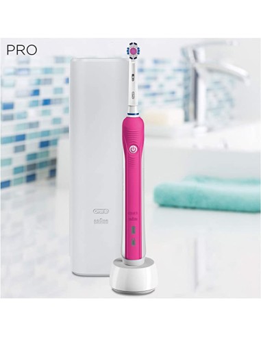 Oferta - Braun PRO 750 PK Cepillo dental braun oral-b pro 750 3dwhite/ rosa
