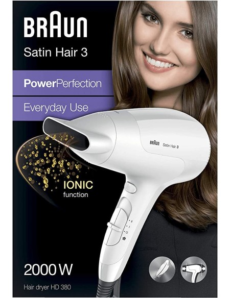 Mejor Precio en Braun satin hair 3 powerperfection hd380 secador de pelo 2000w. 4210201122517