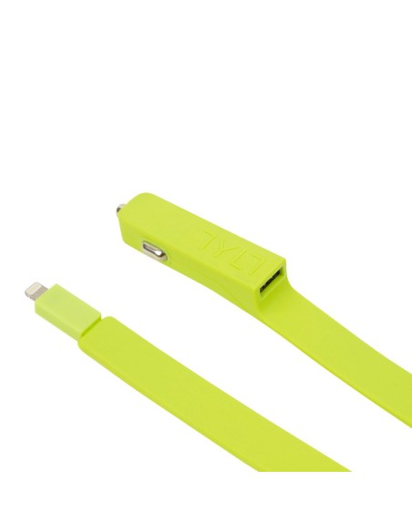 Tylt Band - Cargador de coche para Apple iPhone 5/5s, iPad mini, iPad (Lightning + cable USB) verde: Kiwiku.com: Electrónica