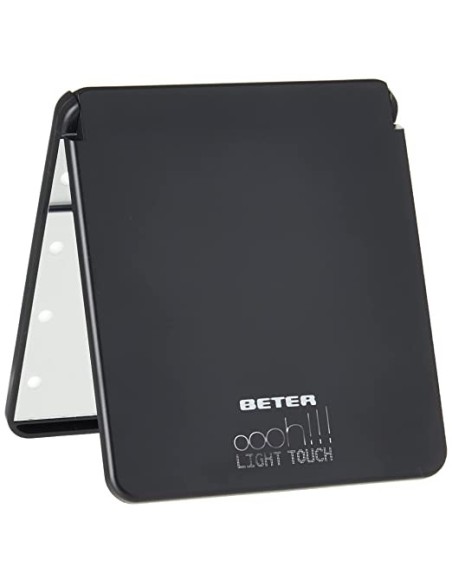 Oportunidad BETER  ESPEJO OHH! light touch doble plegable con luz led #negro