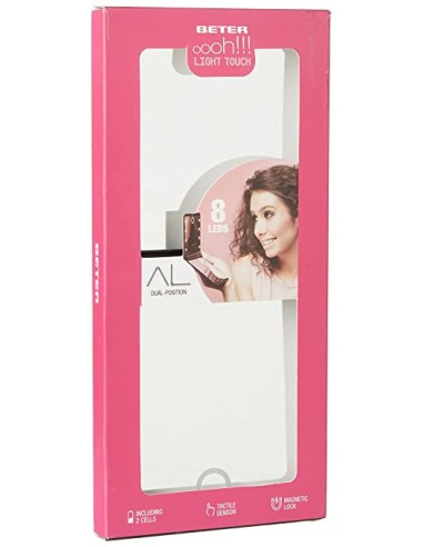 Oportunidad BETER  ESPEJO OHH! light touch doble plegable con luz led #negro