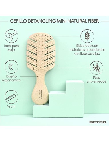 Oportunidad BETER  CEPILLO detangling mini natural fiber #beige