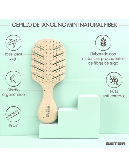 Oportunidad BETER  CEPILLO detangling mini natural fiber #beige
