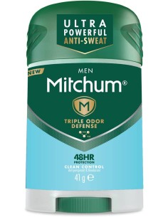 MITCHUM Desodorante Stick Clean Control 41G Para Hombre - Protección 48 Horas | Kiwiku