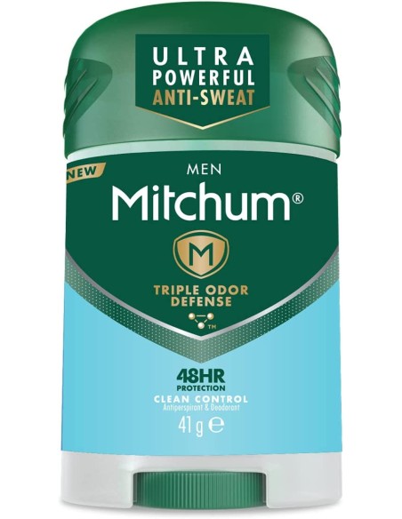 MITCHUM Desodorante Stick Clean Control 41G Para Hombre - Protección 48 Horas | Kiwiku