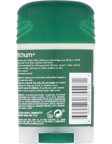 MITCHUM Ice Fresh Desodorante Stick 41G Para Hombre - Protección 48 Horas | Kiwiku