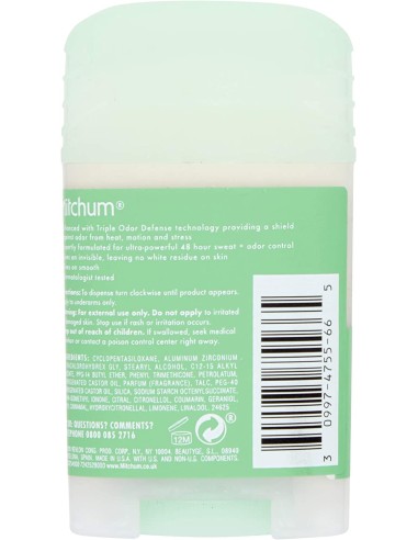 MITCHUM Powder Fresh Desodorante Stick Antitranspirante 41G Para Mujer - Kiwiku