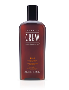 American Crew Classic 3 In 1 - Champú, Acondicionador y Gel de Baño 450 Ml para Hombre
