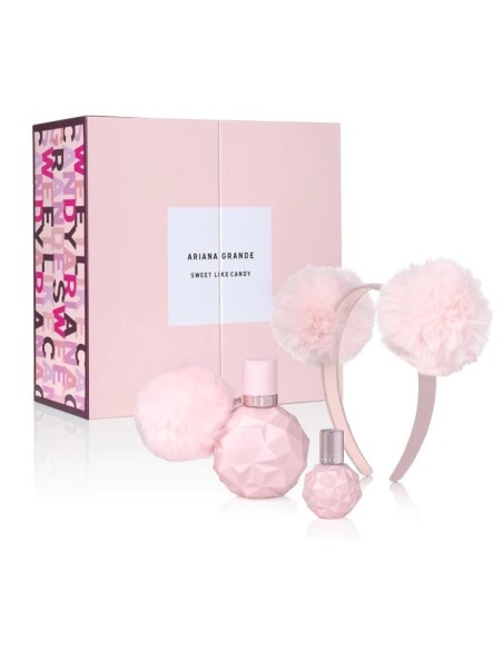 Oportunidad Ariana Grande Sweet Like Candy Gift Set 50ml Edp + 10Ml Edp + Pom Pom Banda para el Pelo. 