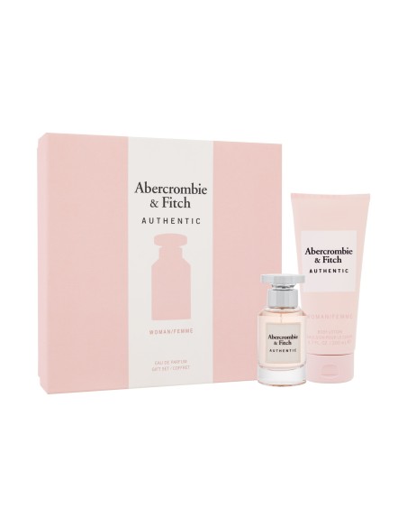 Abercrombie &amp; Fitch Authentic Woman Gift Set 50ml Edp + 200ml Body Lotion Para Mujer - Kiwiku