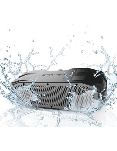 Braven BRV-X - Altavoces inalámbricos portátiles resistentes al agua (IPX5), gris/blanco: Kiwiku.com: Electrónica