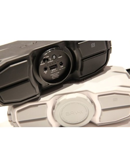 Braven BRV-X - Altavoces inalámbricos portátiles resistentes al agua (IPX5), gris/blanco: Kiwiku.com: Electrónica