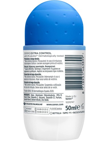 Oportunidad SANEX  "sanex desodorante rollon 50 extracontrol"