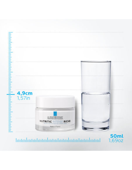 LA ROCHE-POSAY Nutritic Intense Crema Facial Hidratante 50 ml - Hidratación Profunda  