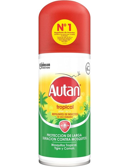 AUTAN Tropical Spray Seco 100 Ml | Repelente De Mosquitos | Kiwiku