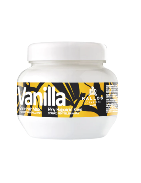 KALLOS Mascarilla Capilar Nutritiva Vanilla 275 ml Para Cabello Seco y Sin Brillo - Kiwiku