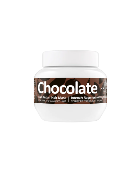Mascarilla Capilar KALLOS Chocolate Full Repair 275 ml Para Cabello Seco Y Dañado - Kiwiku