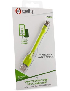 Mejor Precio en Celly Cable USB-A USB-C 12 Cm ESUSBTYPECKEYGN 2