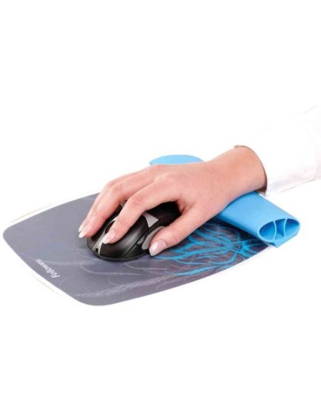 Fellowes 9362201 - Alfombrilla de ratón con reposamuñecas, morado: Fellowes: Kiwiku.com: Oficina y papelería