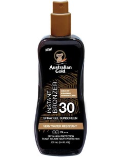 #2 en Top 20 Bronceador Más Vendidos - Australian Gold Instant Bronzer Spray Gel Spf30 100 Ml