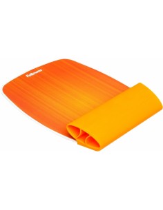 Fellowes 9362401 - Alfombrilla de ratón con reposamuñecas naranja