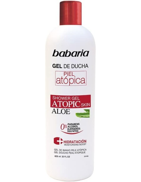 Ofertón BABARIA  PIEL ATOPICA aloe vera gel de ducha 0% 600 ml