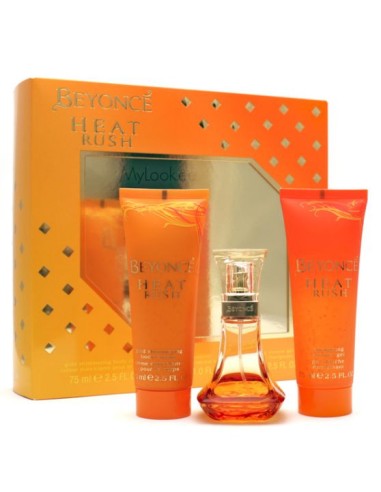 Oportunidad BEYONCE  Beyoncé Heat Rush Set De Regalo 30Ml Eau De Toilette + 75Ml LocióN Corporal + 75Ml Gel De Ducha