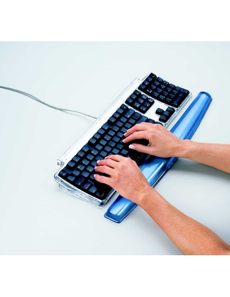 Reposamunecas teclado gel violeta