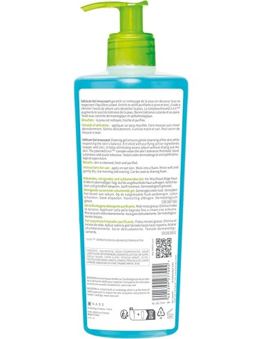 Oferta - BIODERMA 58651 Sebium Gel Moussant Nettoyant Purifiant 500 Ml